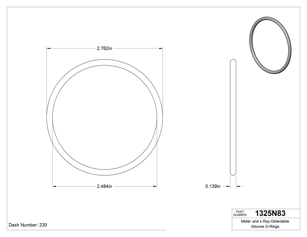 Technical drawing - 1325N83
